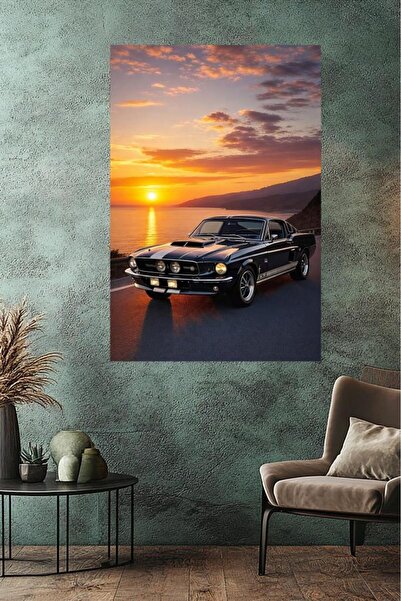 LUXRN American Classic Car Wall Painting Uv Printing on Mdf Frameless Modern ...