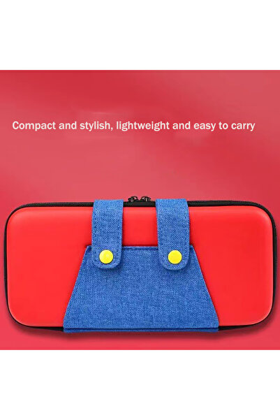 Choice حقيبة تخزين حمراء لجهاز نينتندو سويتش، محمولة، مزودة بشاشة OLED، ملحقا...