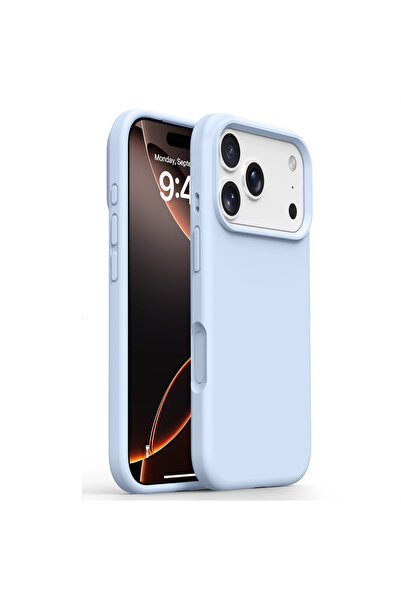 Choice جرابات سيليكون سائلة لهاتف آيفون 17 برو باللون الأزرق الدخاني، متوفرة ...