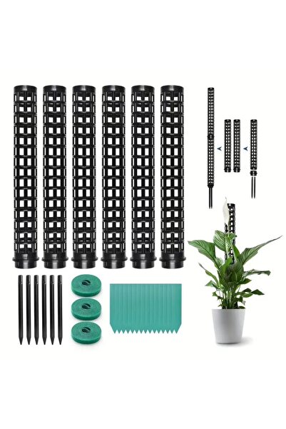 Choice5 1 set Moss Pole Plastic Plant Stand Indoor Climbing Plants Guardian T...