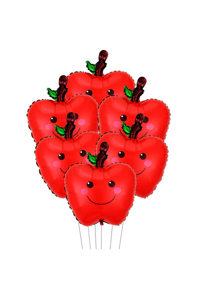 Choice1 6 قطع أخرى 3/6/10 قطع بالونات حمراء من رقائق معدنية للعودة إلى المدرس...