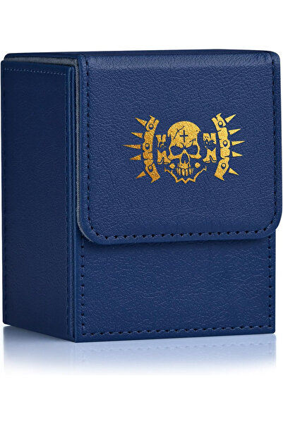 Choice3 Blue-Hammer Card Deck Box , Fits 100+ Single Sleeved Cards,PU Leather...