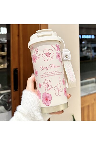 Choice1 كوب قهوة حراري أبيض سعة 500 مل، مقاوم للتسرب، مناسب للسفر، مثالي للشا...