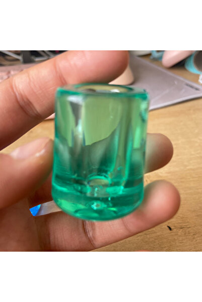 Choice منفضة سجائر دائرية مضيئة من السيليكون الأخضر المقاوم للحرارة، مناسبة ل...