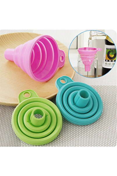 Choice 5 قطع قمع محمول قابل للطي، قمع سيليكون صغير قابل للطي، قمع وعاء زيت قا...