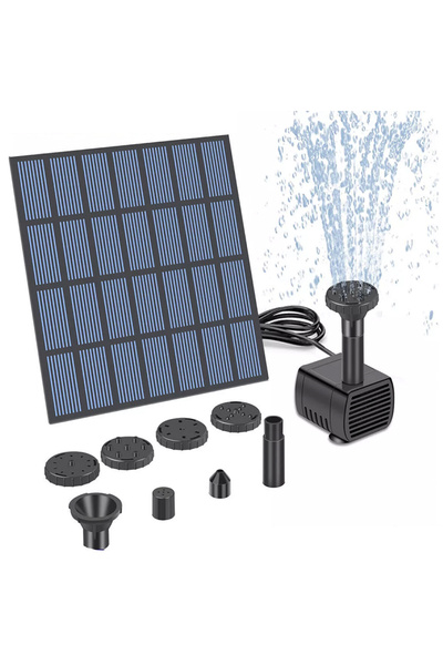 Choice طقم مضخة نافورة شمسية سوداء مع فوهات، مضخة مياه نافورة تعمل بالطاقة ال...
