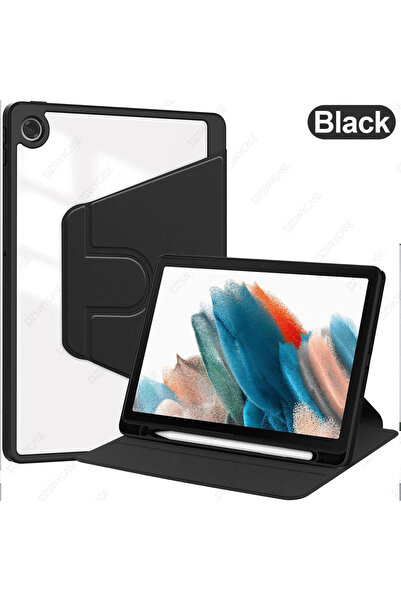 Choice1 جراب أسود دوار 360 درجة لجهاز تاب A8 مقاس 10.5 بوصة إصدار 2021 (SM-X2...