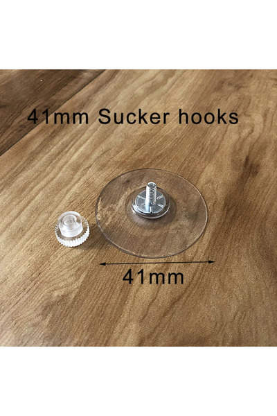 Choice xpgg-41mm-5pcs 5/10Pcs Suction Cup Hooks with Screw Nut 40 mm Clear Su...