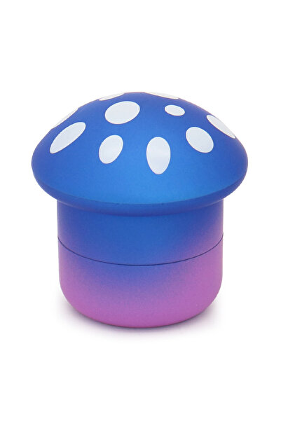 Choice1 Blue Purple Large Herb Grinder Mushroom Shaped Colorful Metal Smoke G...