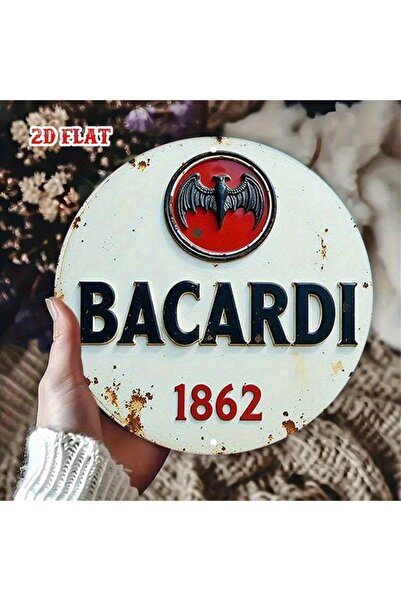 Choice لوحة جدارية معدنية عتيقة من باكاردي، مقاس 7.87 بوصة، مصنوعة من الألومن...