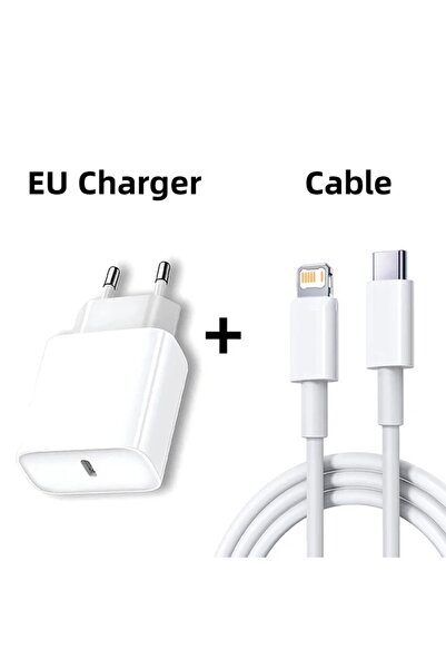Choice1 EU Charger 1m Cable PD 20W Fast Charger For iPhone 14 13 12 11 Pro 7 ...