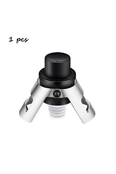 Choice12 1 pcs black Stainless Steel Champagne Stoppers Champagne Bottle Plug...