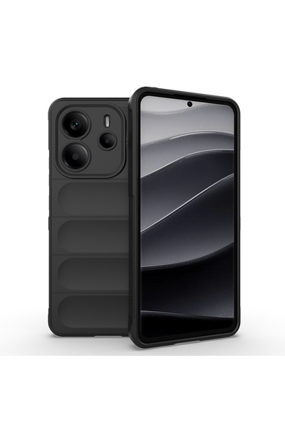 Choice جراب حماية أسود مقاوم للصدمات من الجلد الناعم لهاتف هونر 400 لايت، متو...