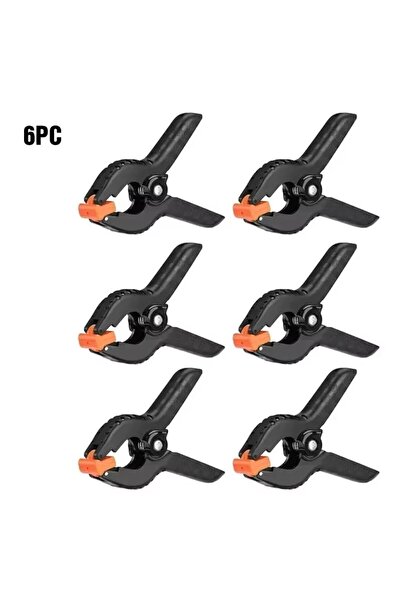 Choice 6 قطع من مشابك زنبركية بلاستيكية شديدة التحمل مقاس 2 بوصة لخلفيات قماش...