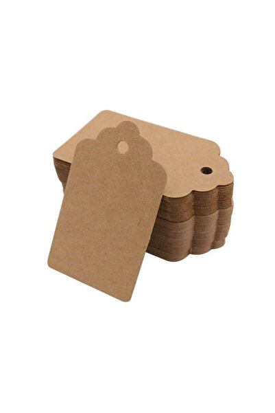 Choice brown 100pcs 5*3cm Packaging Label Brown Kraft /black/white Paper Tags...