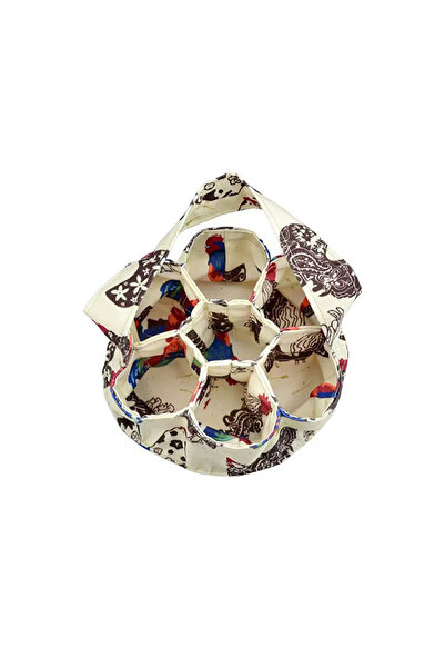 Choice A 7 Compartment Egg Collecting Basket Eggs Gathering Basket Farm Cloth...