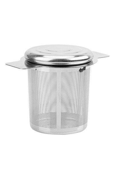 Choice مصفاة شاي فضية من HILIFE بمقبضين، قابلة لإعادة الاستخدام، مع سلة وغطاء...