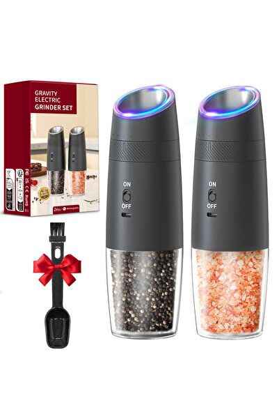 Choice1 Rechargeable 2PCS 1/2PCS Rechargeable Electric Pepper Grinder Externa...
