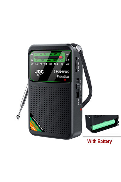 Choice راديو TG77 أسود اللون، عرض خاص، راديو FM، راديو طوارئ FM AM SW، مشغل ر...
