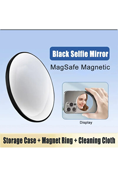 Choice1 مرآة سيلفي سوداء، قطعة واحدة، مرآة سيلفي مغناطيسية MagSafe، مرآة خلفي...