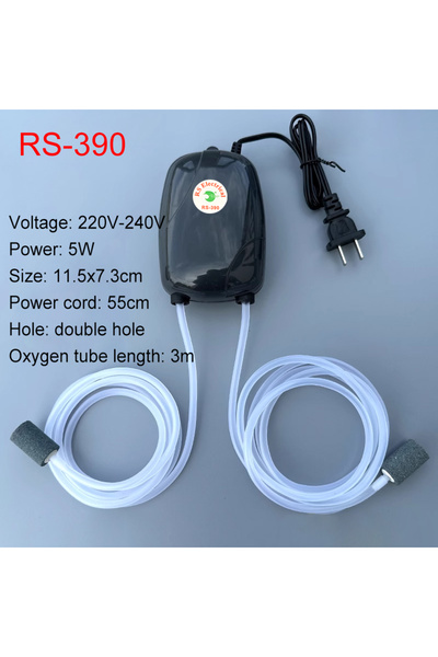 Choice RS-390 double hole Aquarium Oxygen Air Pump Fish Tank Compressor Ultra...