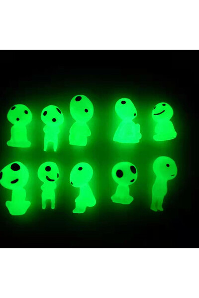 Choice1 10 قطع خضراء 10 قطع من الأقزام المضيئة شخصيات صغيرة لطيفة لحديقة الجن...