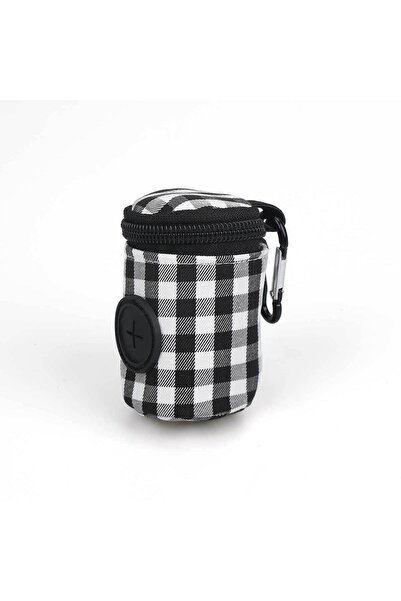 choice2 black Pet waste bag Checkered pattern Fashionable Easy to carry when ...