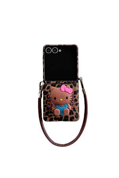 Choice1 حامل مغناطيسي بنقشة مطبوع بنقشة الفهد من سانريو هيلو كيتي، متوافق مع ...