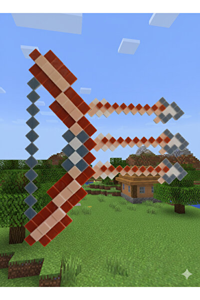 Mey3DDesign Minecraft Ok ve 3 Adet Yay Set, Haydi Sende Oyunun Bir Parçası Ol!