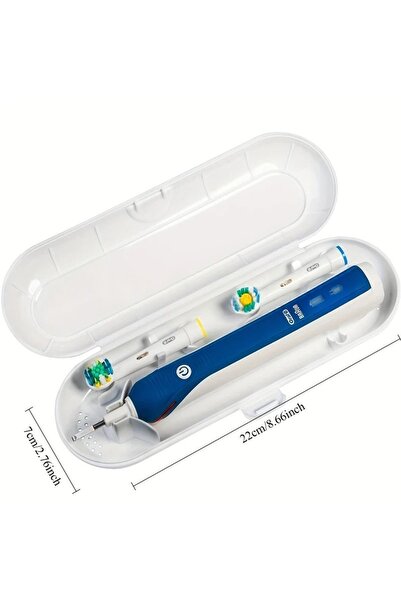 Choice White Hard Carrying Case for Oral-B/Philips Universal Toothbrush Trave...