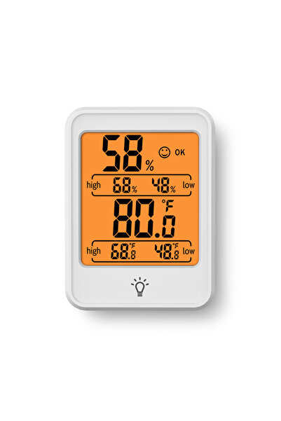 Choice1 مقياس حرارة ورطوبة رقمي بشاشة LCD، أبيض MC41، MC40، MC41، مقياس حرارة...