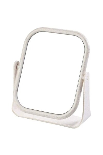 Choice Beige-Square E1416A Portable Foldable Makeup Mirror With Stand - 360 D...