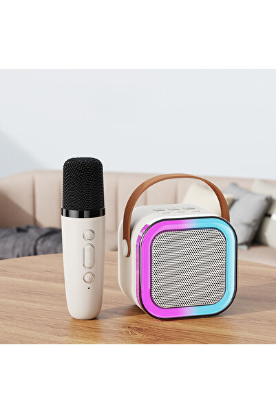 choice2 مكبر صوت بلوتوث صغير محمول مزود بميكروفون واحد، لون بيج، من كايكسا دي...