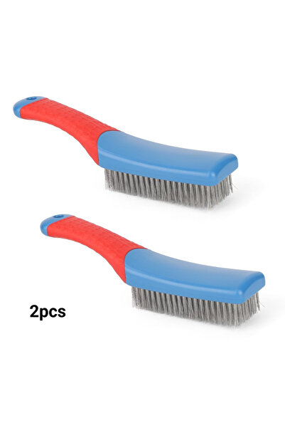Choice قطعتان من فرشاة سلكية شديدة التحمل من الفولاذ المقاوم للصدأ لإزالة الص...