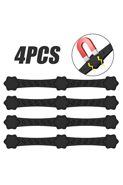 Choice1 مغناطيسات سيليكون سوداء 01 عدد 4 قطع لتثبيت بطانات ورق الزبدة في المق...