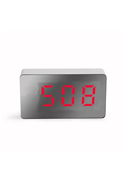 Choice Red 7*4cm Digital Alarm Clk TEMP Date 3 Alarms Power-off Memory Table ...