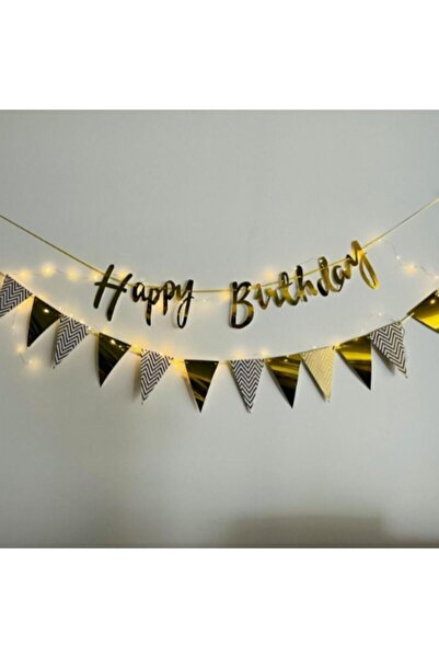 Choice لافتة ذهبية واحدة عليها علم "عيد ميلاد سعيد" مع سلسلة إضاءة، خلفية جدا...