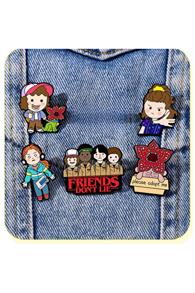 Choice 5 قطع من دبابيس المينا اللطيفة بتصميم زهرة الملك آكل لحوم البشر، دبابي...