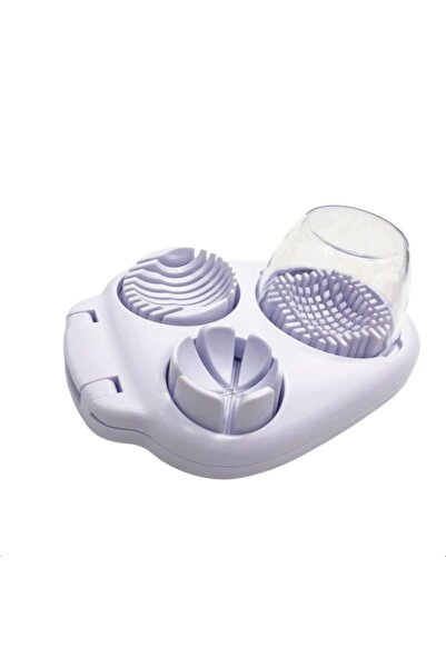 Choice 1PC 304 Stainless Steel Egg Slicer 3in1 Egg Cutter for Wedges Crushing...