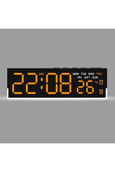 Choice6 ساعة منبه رقمية تعمل بمنفذ USB مع إضاءة بيضاء مزاجية، منبه أسبوعي، سا...