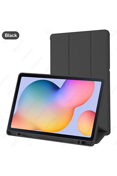 choice2 جراب أسود لجهاز Tab S6 Lite مقاس 10.4 بوصة، مع حامل قلم، وغطاء حماية ...