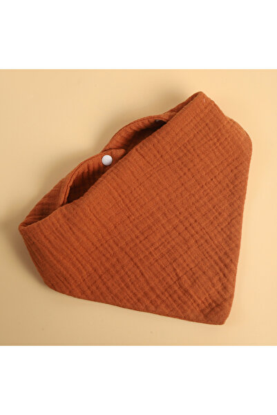 Choice4 One Size Caramel INSULAR Infant Cotton Bibs Newborn Triangle Scarf Fe...