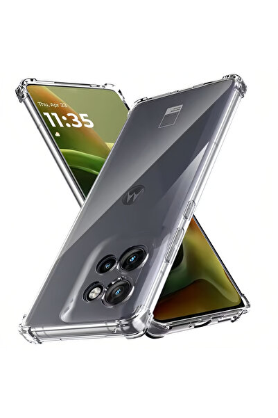 Choice جراب سيليكون شفاف مقاوم للصدمات مزود بوسادة هوائية لهاتف موتورولا إيدج...