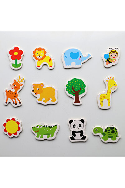 Choice3 Type A 12/36pcs Fridge Magnets Animal Fish and Crab Wooden Fridge Mag...