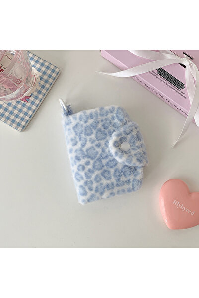 Choice3 حقيبة بطاقات صغيرة أنيقة من القطيفة بنقشة جلد وبري من LAN، مناسبة للف...