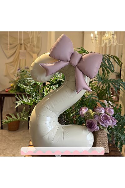 Choice5 Other Other Ruby 2-piece set of cream colored digital pink bow alumin...