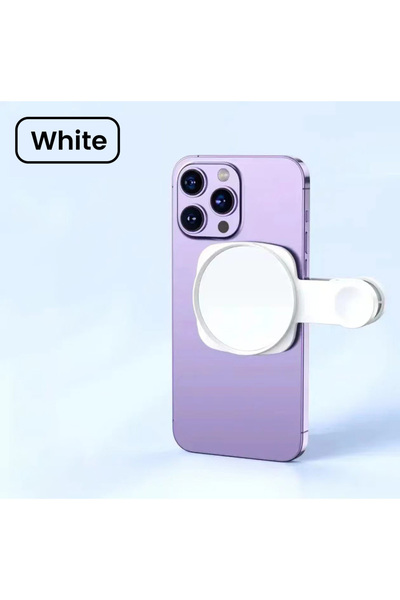 Choice1 طقم مشبك عدسة كاميرا الهاتف الذكي الأبيض مع مرآة سيلفي لهاتف آيفون ال...