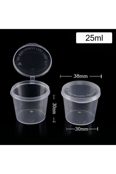 Choice7 أكواب صلصة سعة 25 مل، طراز 2، 50 قطعة/مجموعة، أكواب صلصة للاستخدام مر...