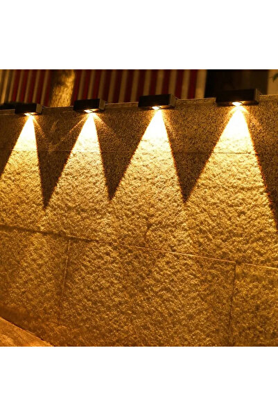 Choice 0-5W Warm White black Solar Wall Lights Outdoor Square Solar Wireless ...