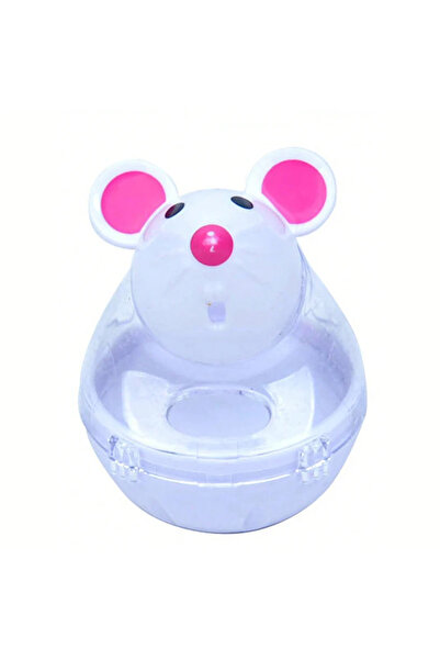 Choice white Mouse tumbler leaks food ball pet cat dog leaks food device dog ...